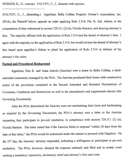 PAGE 3
In the circuit court, fifth judicial circuit, lake county, Florida appellate division 